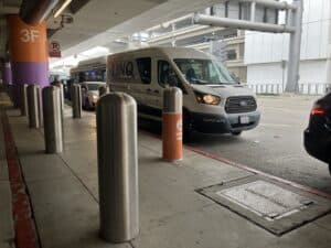 LAX shuttle pick up locations